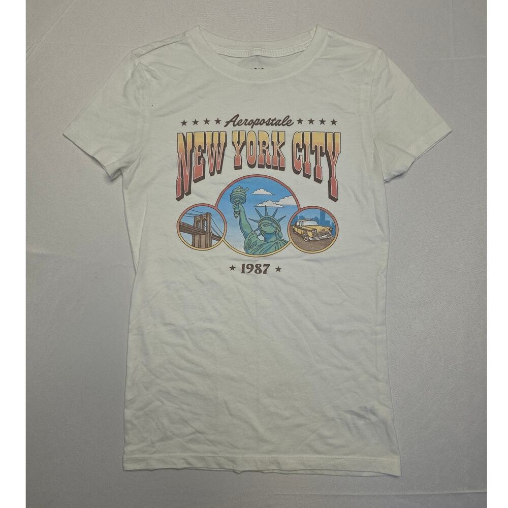 Aeropostale Classic Crew New York City Icons Graphic Tee Size S